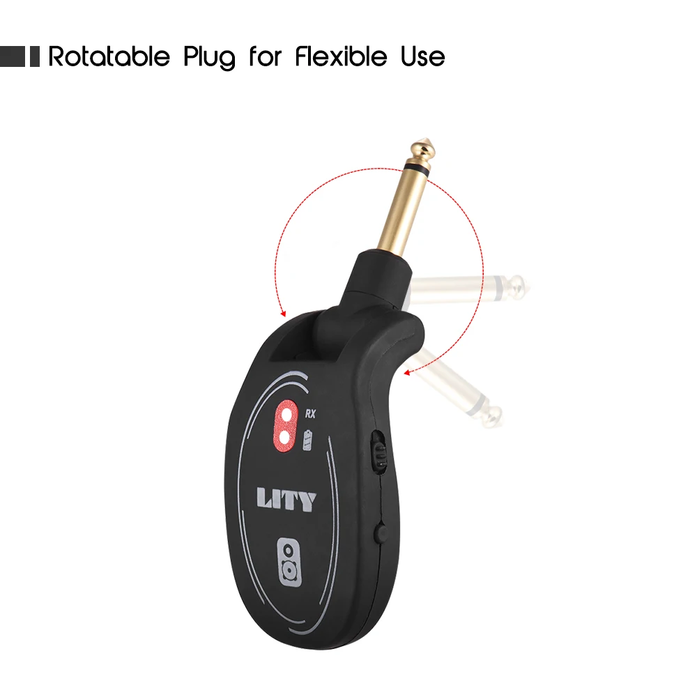 Portable UHF Wireless Guitar Transmitter and Receiver Set 50M Transmission Range Built-in Rechargeable Lithium Battery
Portable UHF Wireless Guitar Transmitter and Receiver Set 50M Transmission Range Built-in Rechargeable Lithium Battery
