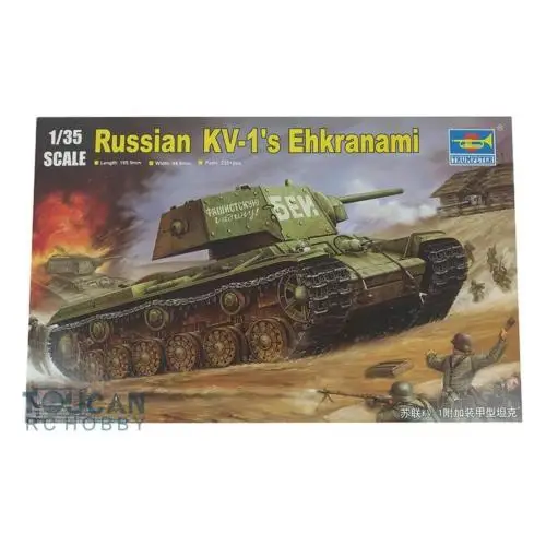 Trumpeter 00357 1/35 Russian KV-1's Ehkranami Armored Tank Assembly Model Kit TH05591-SMT2
Trumpeter 00357 1/35 Russian KV-1's Ehkranami Armored Tank Assembly Model Kit TH05591-SMT2