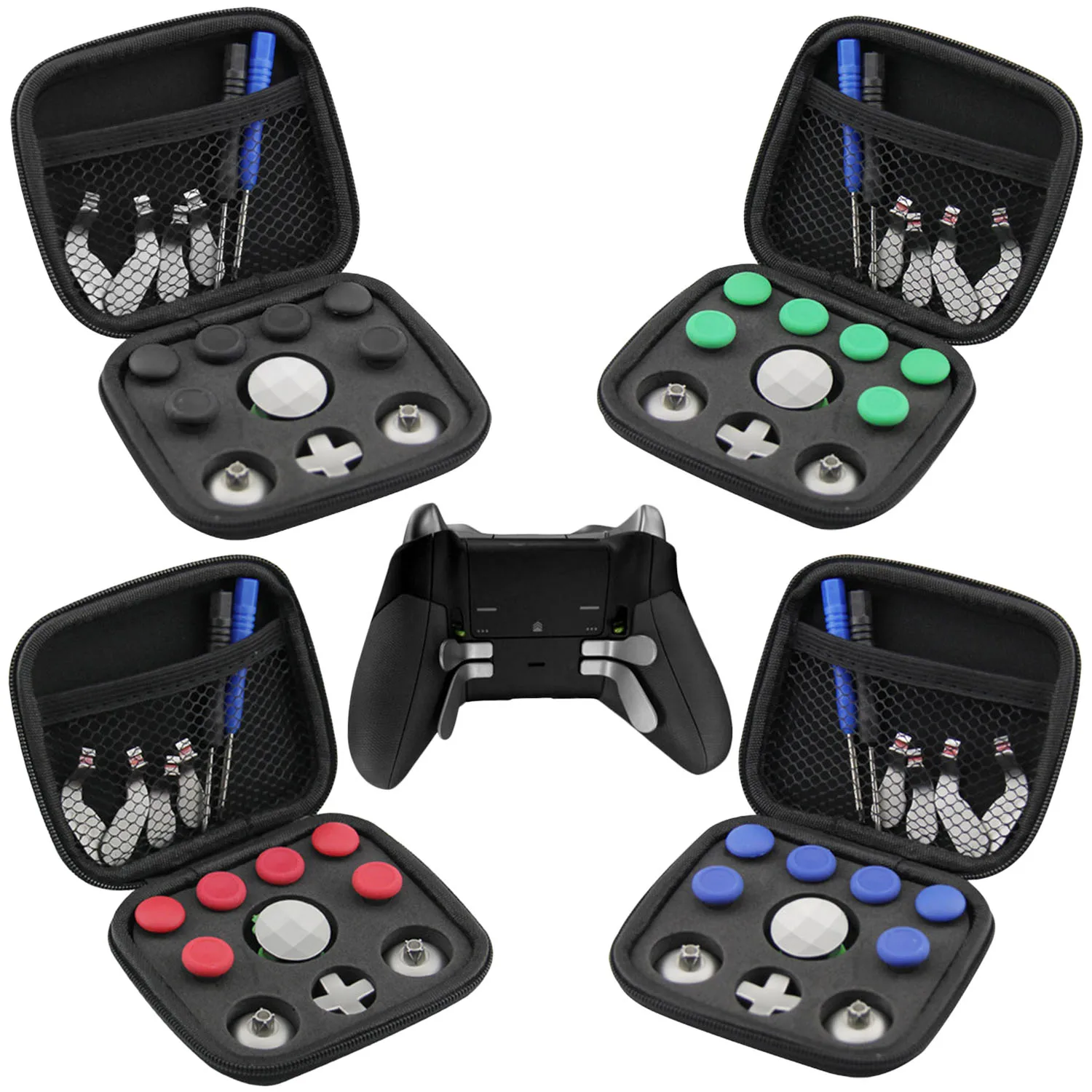 Bevigac 18PCS Replacement Parts with Thumbsticks Screwdrivers Paddles D-Pads Bases Case for Xbox One Elite PS4 Switch Controller
Bevigac 18PCS Replacement Parts with Thumbsticks Screwdrivers Paddles D-Pads Bases Case for Xbox One Elite PS4 Switch Controller