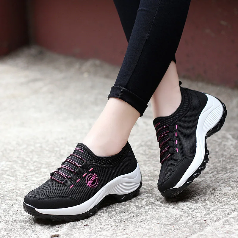 SWONCO 42 Big Size Platform Shoes Black Sneakers For Woman 2019 New Wedge Swing Shoes Loose Weight Female Casual Spring Sneakers
SWONCO 42 Big Size Platform Shoes Black Sneakers For Woman 2019 New Wedge Swing Shoes Loose Weight Female Casual Spring Sneakers