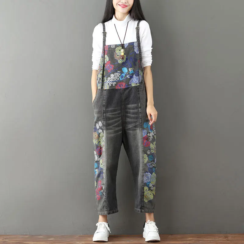 Women Vintage washed Jeans Printed Pant Jeans Long Legs Plus Size Fashion Cotton Hot Sell All-matche Casual Spring Fall Jumsuits
Women Vintage washed Jeans Printed Pant Jeans Long Legs Plus Size Fashion Cotton Hot Sell All-matche Casual Spring Fall Jumsuits