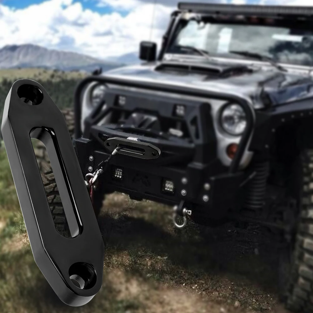Оригинальный 4000lbs синтетический трос лебедки SUV ATV UTV алюминий Hawse Fairlead для 12 мм