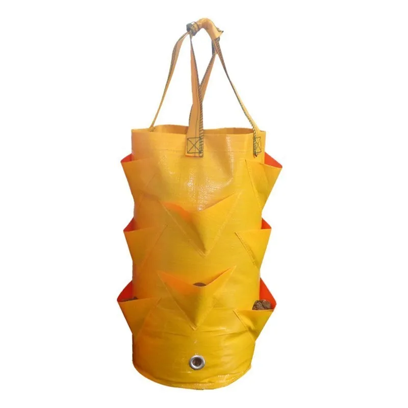 3 Gallon Hanging Potato Strawberry Planter Bags For Growing Potatoes Outdoor Vertical Garden Open Vegetable Planting Grow Bag
3 Gallon Hanging Potato Strawberry Planter Bags For Growing Potatoes Outdoor Vertical Garden Open Vegetable Planting Grow Bag