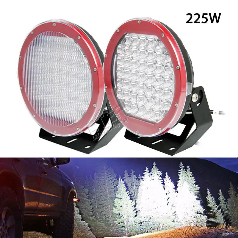 2pcs 225W led driving light spot flood beam ARB projector headlight work for 4WD off road 4x4 ATV UTV RV truck trailer Niva
2pcs 225W led driving light spot flood beam ARB projector headlight work for 4WD off road 4x4 ATV UTV RV truck trailer Niva