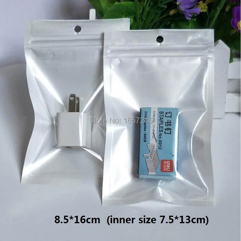 8.5*16cm Clear White Zipper Bag Zip Lock Retail Package Pouch With Hang Hole For Iphone Cable Home Adapter Retail Display
8.5*16cm Clear White Zipper Bag Zip Lock Retail Package Pouch With Hang Hole For Iphone Cable Home Adapter Retail Display