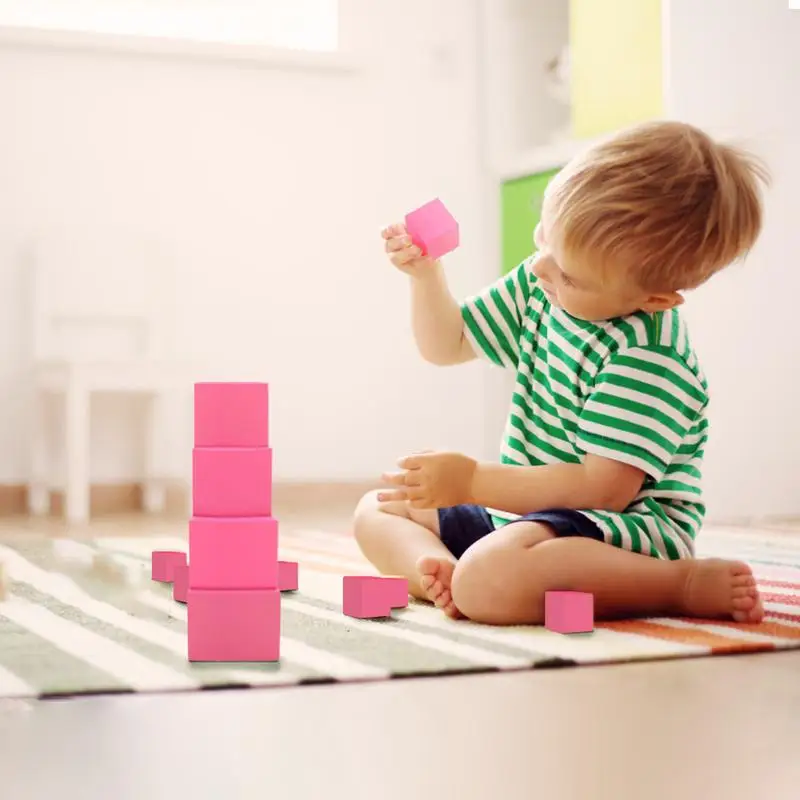 For Montessori Pink Tower Math Toy Sensory Training Building Blocks Wooden Early Education Toy
For Montessori Pink Tower Math Toy Sensory Training Building Blocks Wooden Early Education Toy