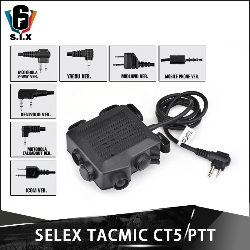 Tactical Softair Headset Accessorie SELEX TACMIC CT5 Earphone Midland Kenwood IPSC PTT
Tactical Softair Headset Accessorie SELEX TACMIC CT5 Earphone Midland Kenwood IPSC PTT