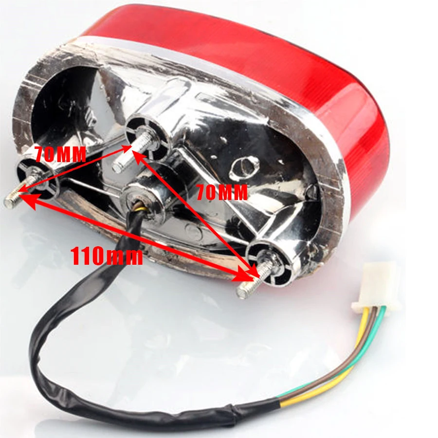Red Motorcycle Rear Tail Stop Brake Light for ATV Quad 50cc 70cc 90cc 110cc 150cc 200cc 250cc
Red Motorcycle Rear Tail Stop Brake Light for ATV Quad 50cc 70cc 90cc 110cc 150cc 200cc 250cc