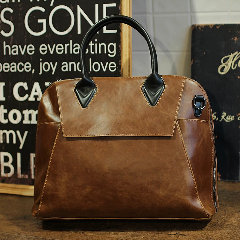 New Fashion Bag Retro Men's Briefcase Crazy Horse Leather 13 Inches Laptop Handbag Business Men Messenger File Laptop iPad Bags
New Fashion Bag Retro Men's Briefcase Crazy Horse Leather 13 Inches Laptop Handbag Business Men Messenger File Laptop iPad Bags