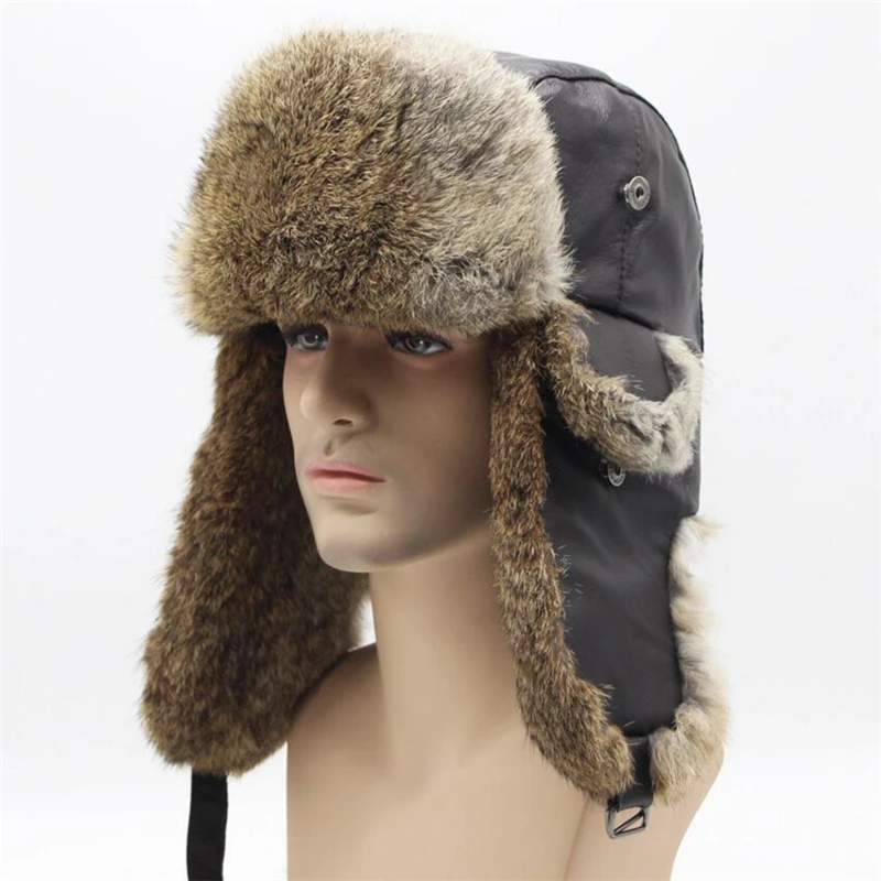 IANLAN Winter Real Fur Skiing Hats Unisex Rabbit Fur Bomber Hats for Men Women Real Sheep Leather Top Russian Ushanka IL00425
IANLAN Winter Real Fur Skiing Hats Unisex Rabbit Fur Bomber Hats for Men Women Real Sheep Leather Top Russian Ushanka IL00425