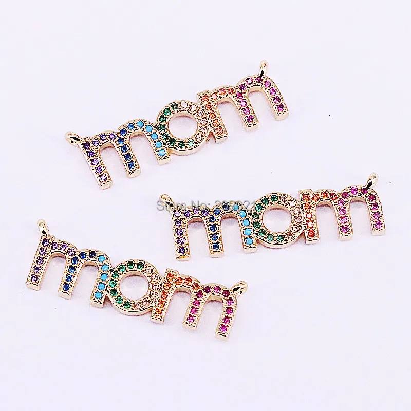 10Pcs Gold Chain Necklace Multi-color CZ Cubic Zirconia Micro Pave Mom Letter Necklaces For Women
10Pcs Gold Chain Necklace Multi-color CZ Cubic Zirconia Micro Pave Mom Letter Necklaces For Women