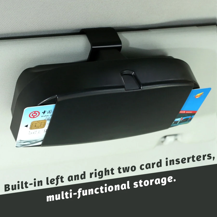 Universal Car sun visor glasses box sunglasses storage box Car Accessories Multifunction Storage Pockets-Black
Universal Car sun visor glasses box sunglasses storage box Car Accessories Multifunction Storage Pockets-Black