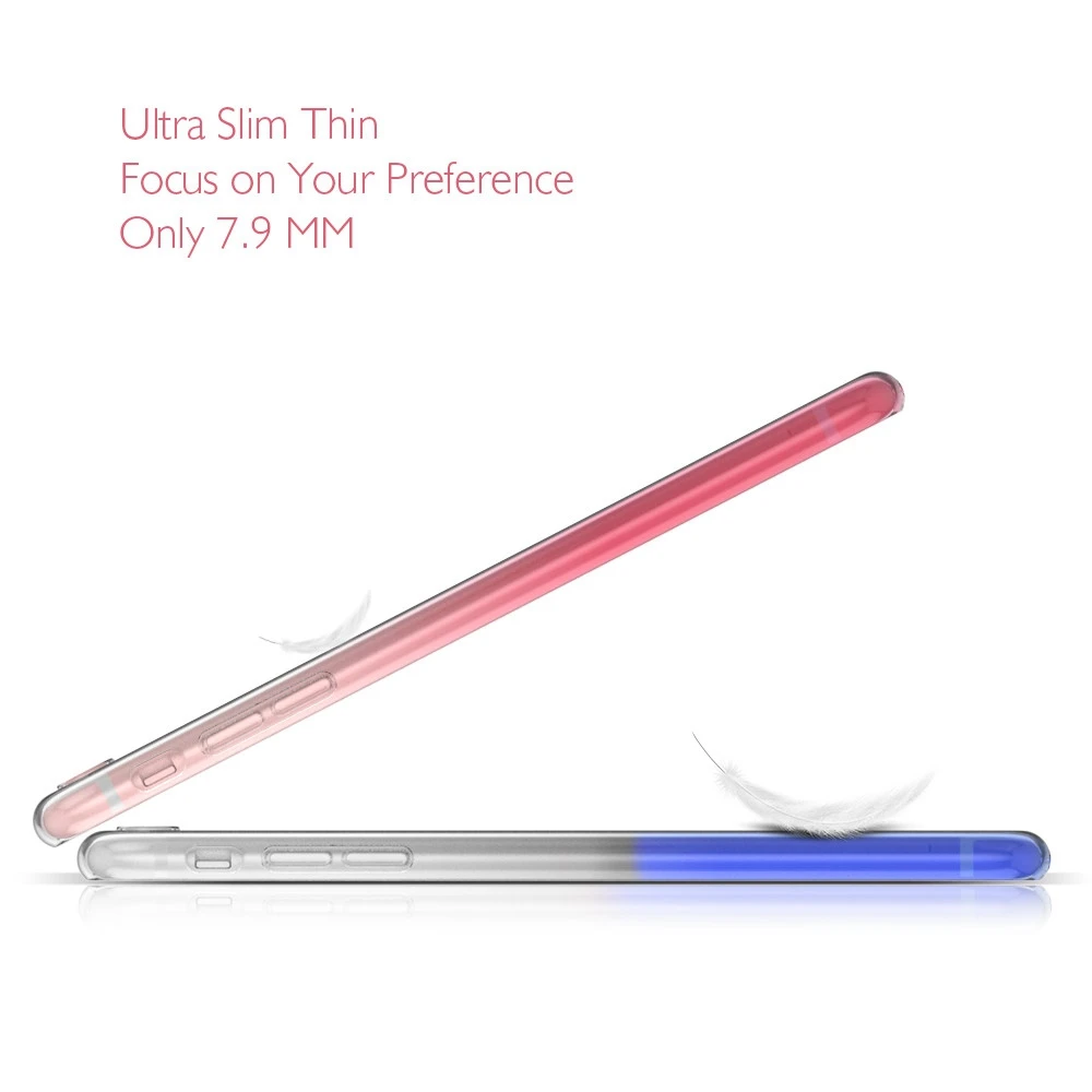 Мягкий цветной чехол KISSCASE для iPhone 7 8 Plus ультра тонкие прозрачные силиконовые