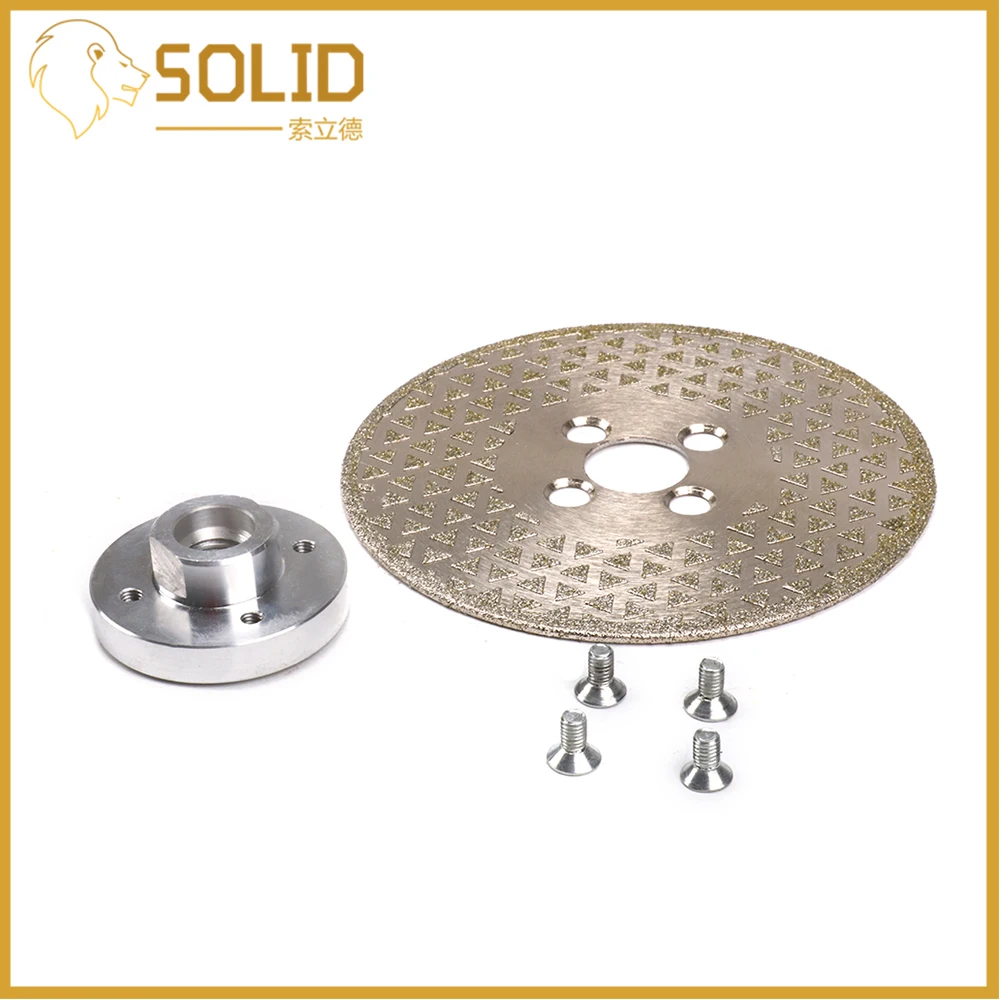 5" Electroplated Diamond Cutting Grinding Disc Saw Blade M14 Flange for Marble Granite 40#
5" Electroplated Diamond Cutting Grinding Disc Saw Blade M14 Flange for Marble Granite 40#