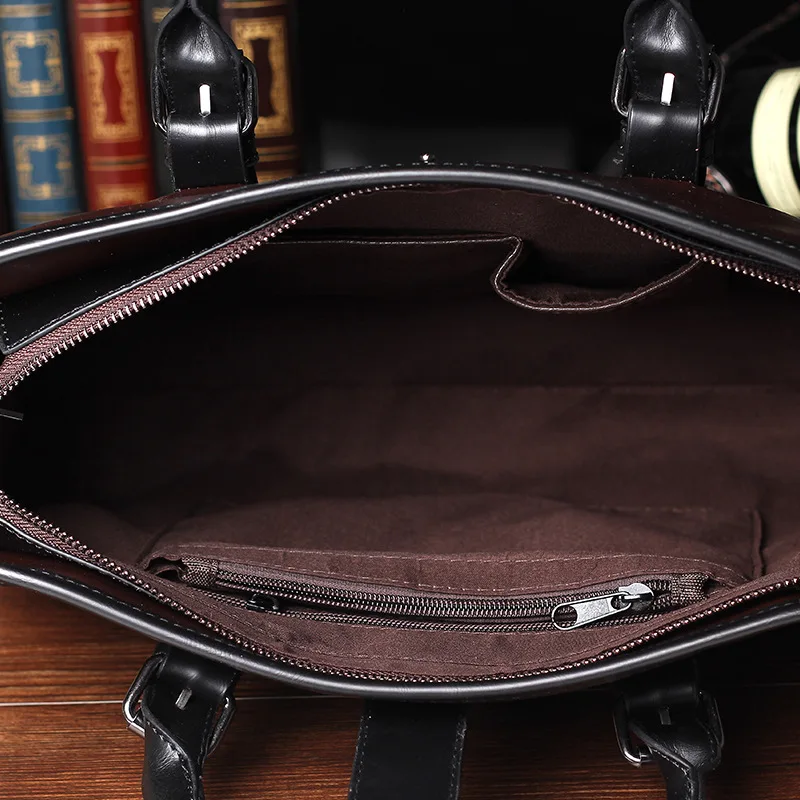 Korean-Style Fashion Crazy Horse PU Leather Men's Bag New Brand Designer Men's Handbag Vintage Cool Men Business Briefcase
Korean-Style Fashion Crazy Horse PU Leather Men's Bag New Brand Designer Men's Handbag Vintage Cool Men Business Briefcase