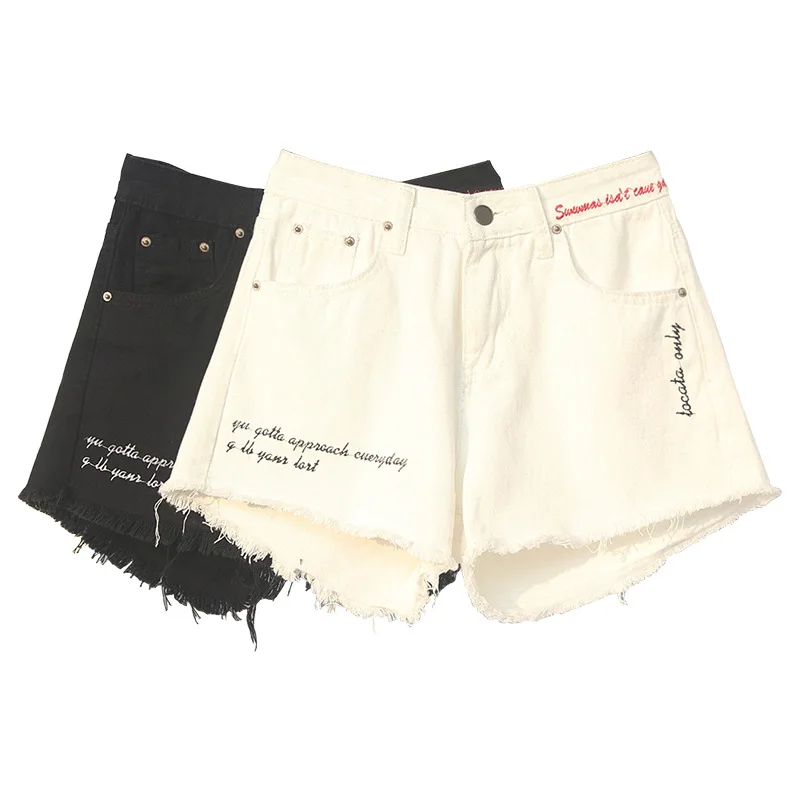 ICHOIX XL-5XL Plus Size Summer Shorts White Black Korean Big Size Women Shorts Hight Waist Denim Shorts Hot Short Trouser Jeans
ICHOIX XL-5XL Plus Size Summer Shorts White Black Korean Big Size Women Shorts Hight Waist Denim Shorts Hot Short Trouser Jeans
