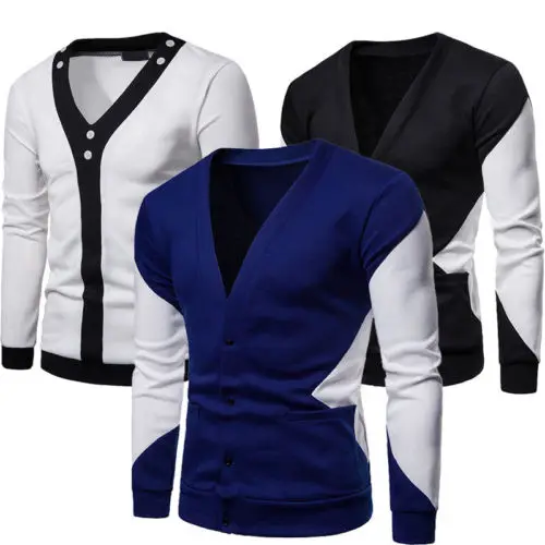 Cotton Sweater Men Long Sleeve Cardigan Mens V-Neck Sweaters Loose Solid Button Fit Knitting Casual Style Clothing New
Cotton Sweater Men Long Sleeve Cardigan Mens V-Neck Sweaters Loose Solid Button Fit Knitting Casual Style Clothing New