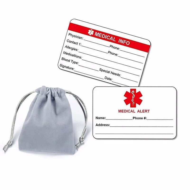 Personalized Engravable Medical Alert ID Accessories Emergency Alert Bracelets Stretch Band Personalised
Personalized Engravable Medical Alert ID Accessories Emergency Alert Bracelets Stretch Band Personalised