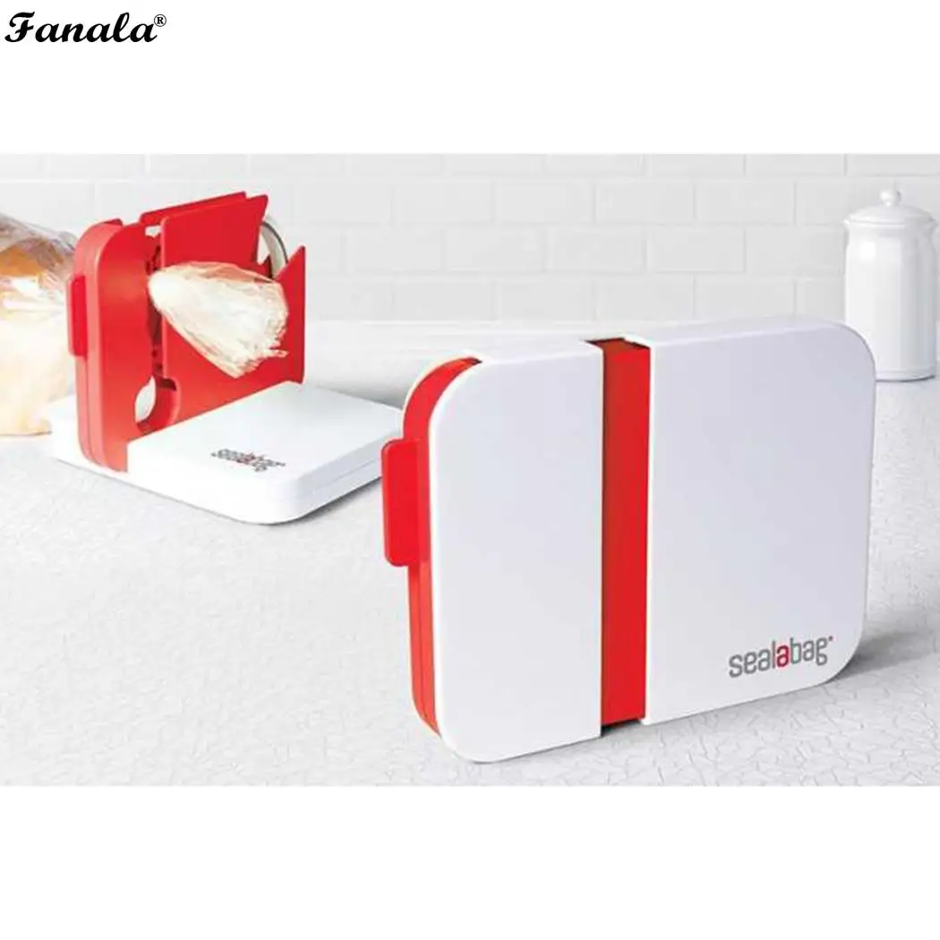 Portable Household Bag Neck Sealer Device 350g Square Tape Seal Kitchen Tools Red Green Home Supermarket | Дом и сад