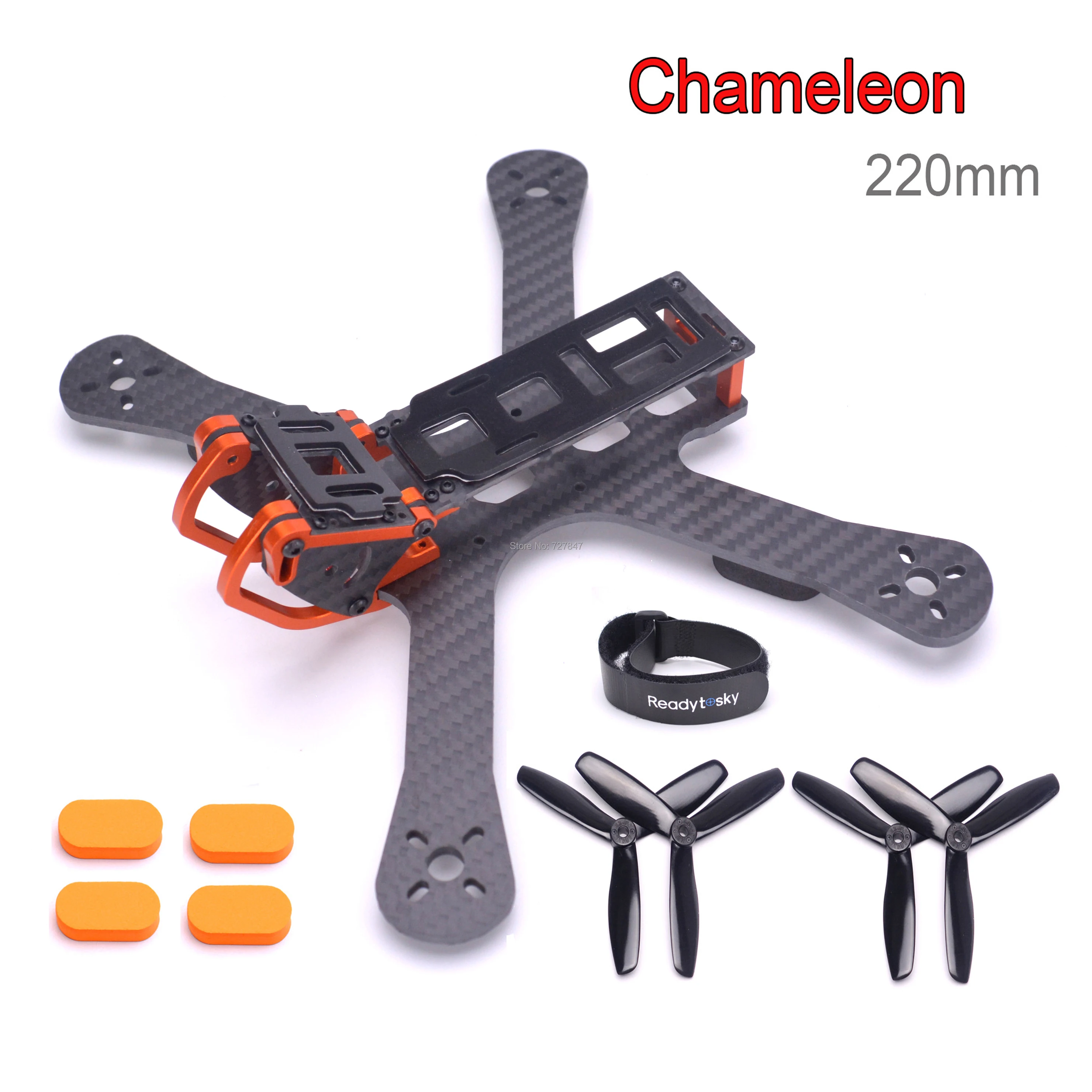NEW Chameleon FPV Frame 220 220mm 5" FPV Quadcopter Frame FPV Racing Drone Freestyle
NEW Chameleon FPV Frame 220 220mm 5" FPV Quadcopter Frame FPV Racing Drone Freestyle