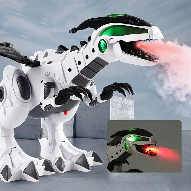 Electric Dinosaur Toys White Spray Walking Mechanical Pterosaurs Dinosaurs World Toy for Children Kids | Игрушки и хобби