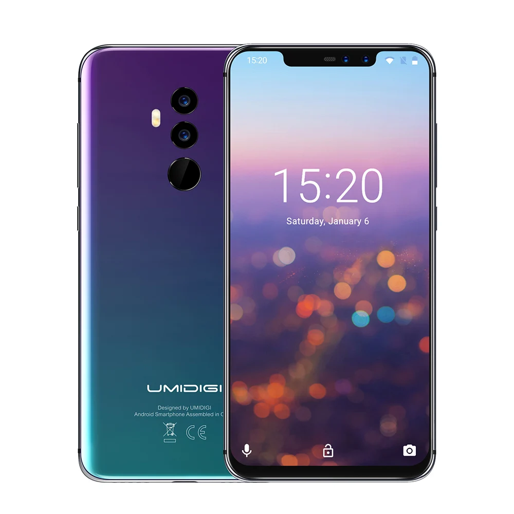 UMIDIGI Z2 PRO смартфон с 6 2 дюймовым дисплеем восьмиядерным процессором Helio P60 0 ГГц ОЗУ