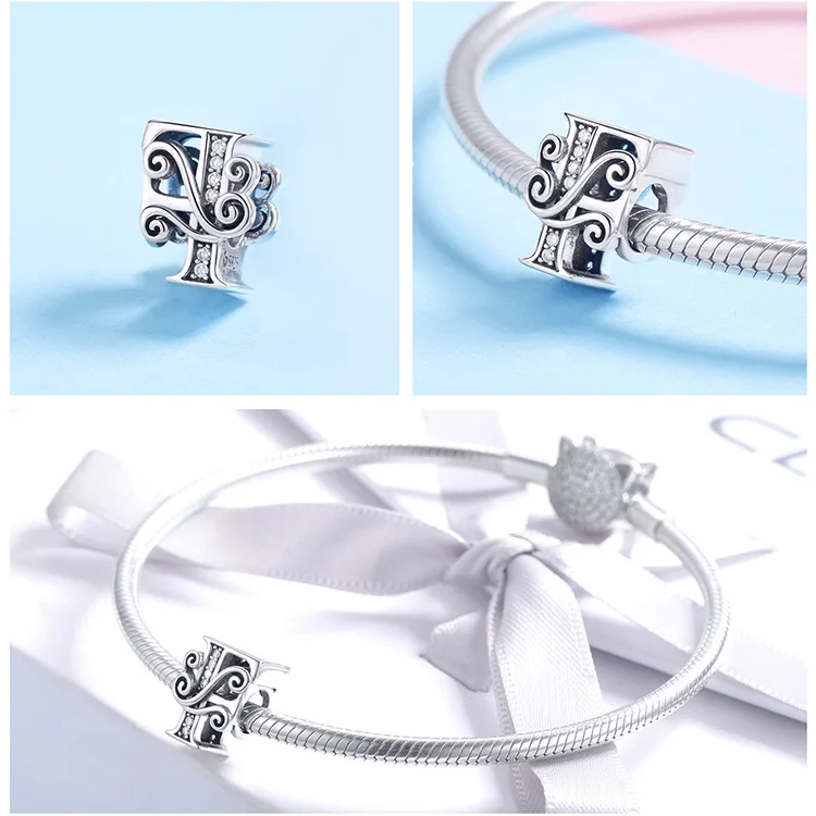 MOWIMO Real 925 Sterling Silver Name Letter Alphabet F Charm Bead Fit Original Silver Bracelets Pendant Jewelry Making BNC030-F
MOWIMO Real 925 Sterling Silver Name Letter Alphabet F Charm Bead Fit Original Silver Bracelets Pendant Jewelry Making BNC030-F