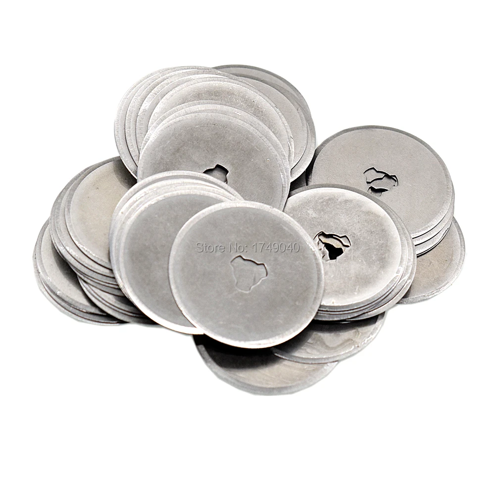 30pcs Rotary Blades Cutters Fabric Paper Circular Cut Patchwork Leather Craft Rotary Cutter 28mm Refill Replacement Blades Set
30pcs Rotary Blades Cutters Fabric Paper Circular Cut Patchwork Leather Craft Rotary Cutter 28mm Refill Replacement Blades Set