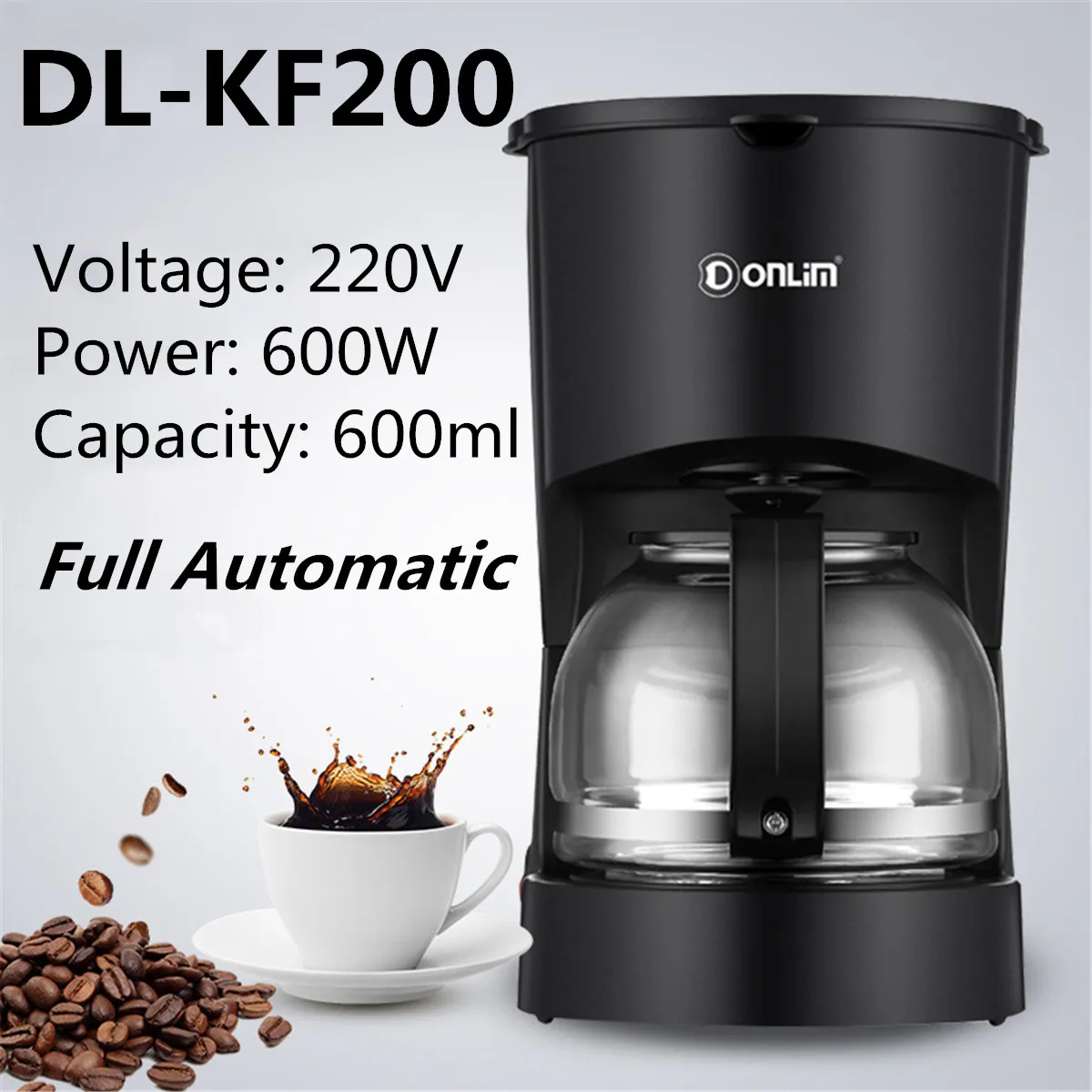 600ML Multifunctional Automatic Coffee Machine Americano Drip Coffee Maker Machine Electric Black Hourglass Make Cafe Tea
600ML Multifunctional Automatic Coffee Machine Americano Drip Coffee Maker Machine Electric Black Hourglass Make Cafe Tea