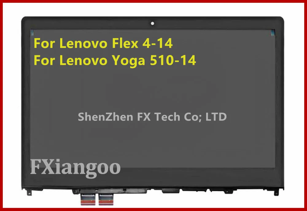 Для Lenovo Yoga 510 14 14ISK ЖК дисплей с сенсорным экраном в сборе рамкой 1920*1080|ЖК-экраны и