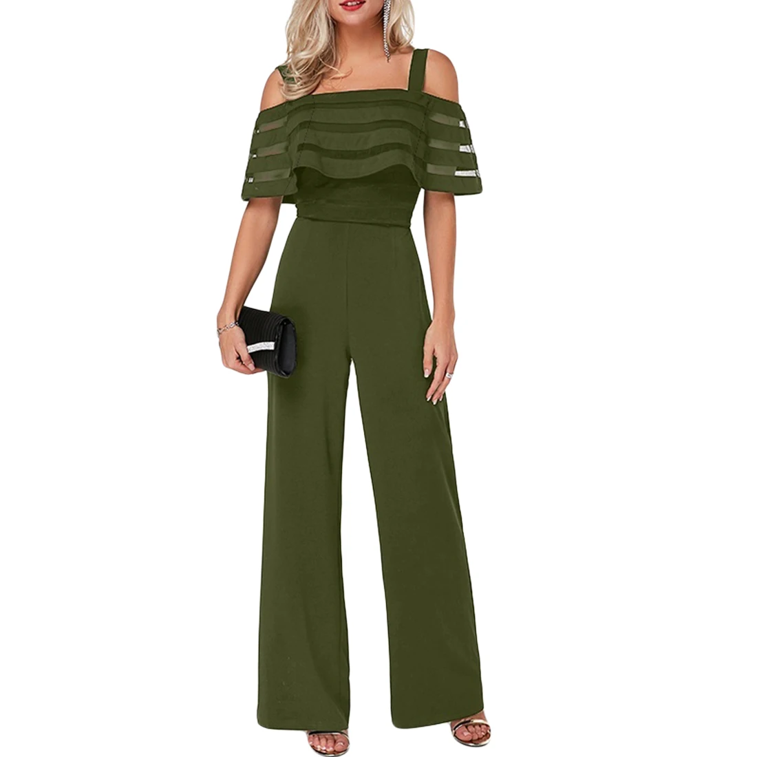 2019 Trendy Women Jumpsuit Off Shoulder Summer Romper Wide Leg Trousers Casual Clubwear Outfits OL Mesh Overalls Highstreet
2019 Trendy Women Jumpsuit Off Shoulder Summer Romper Wide Leg Trousers Casual Clubwear Outfits OL Mesh Overalls Highstreet