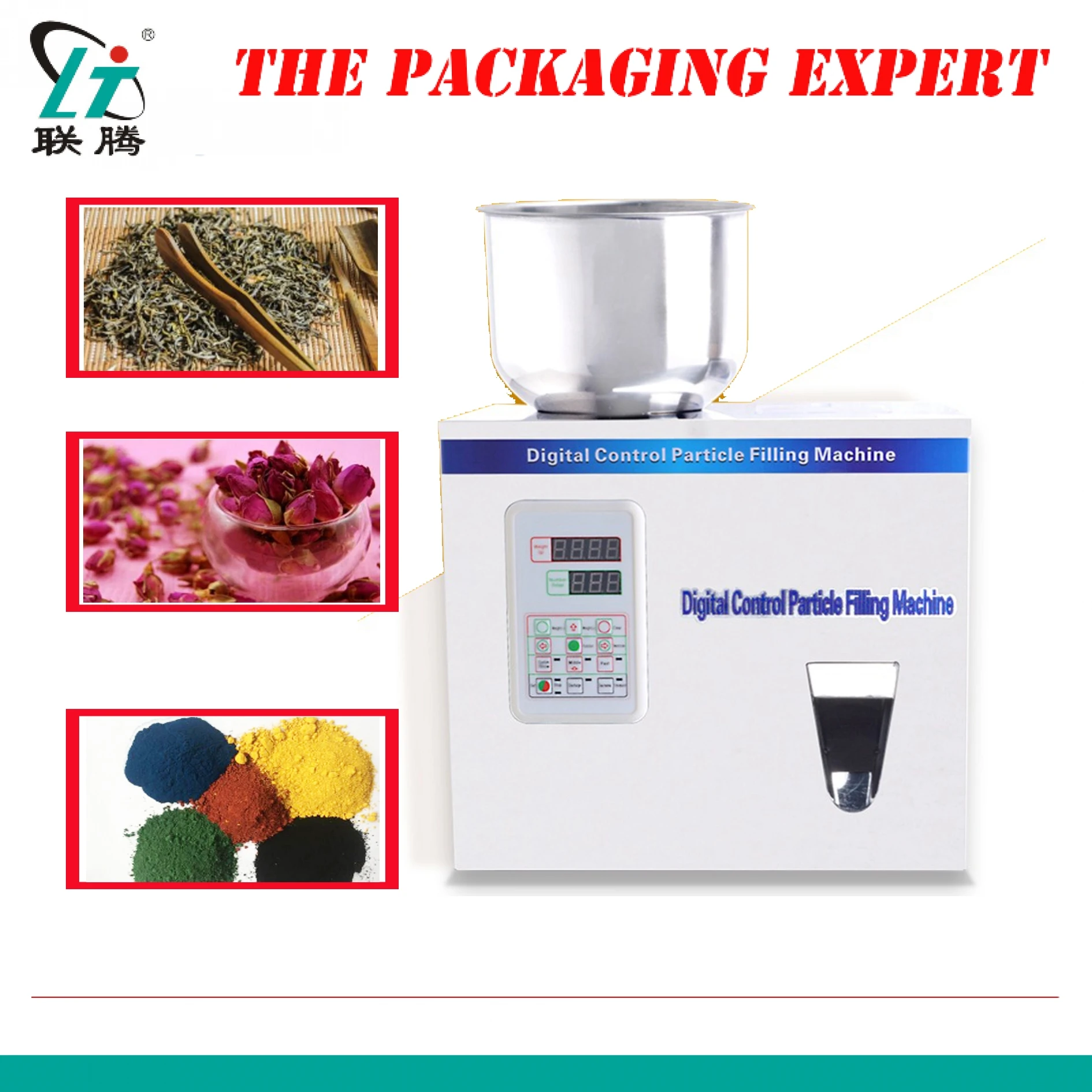 100g Scale Coffee Bean Condiment Weight Filling Machine Tea Leaf Grain Nuts Sesame Seed Salt Rice Packing Wheat Flour Filler
100g Scale Coffee Bean Condiment Weight Filling Machine Tea Leaf Grain Nuts Sesame Seed Salt Rice Packing Wheat Flour Filler