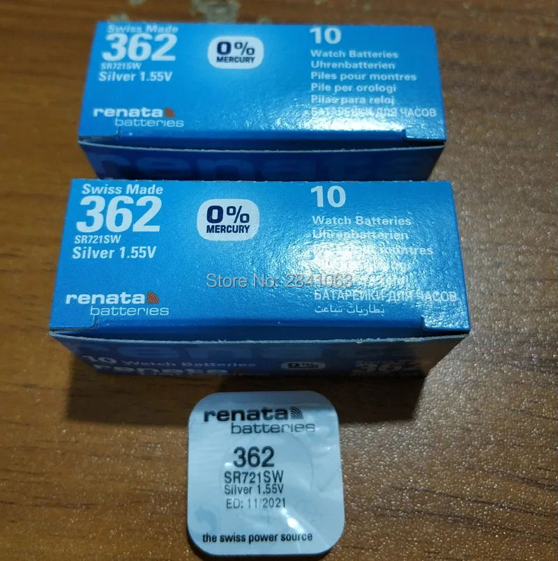 20Xrenata Silver Oxide Watch Battery 362 SR721SW RENATA AG11/SR721/362 1.55V | Электроника