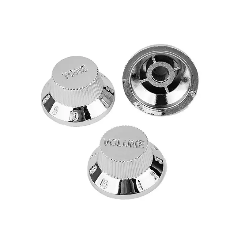 7Pcs Silver Guitar Pickup Cover and Knobs Switch Tip Set ABS Guitar Pickup Covers Guitar Accessories Parts (Chrome)
7Pcs Silver Guitar Pickup Cover and Knobs Switch Tip Set ABS Guitar Pickup Covers Guitar Accessories Parts (Chrome)