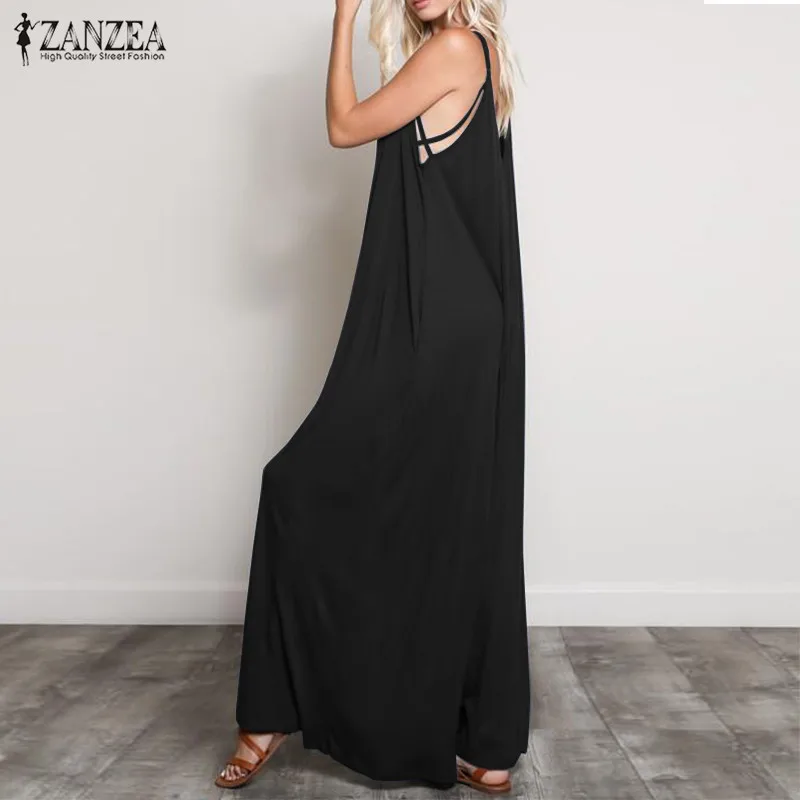 2021 Plus Size ZANZEA Summer Women Solid Sleeveles Party Jumpsuits Sexy Deep V Neck Wide Leg Pants Rompers Playsuits Female 5XL
2021 Plus Size ZANZEA Summer Women Solid Sleeveles Party Jumpsuits Sexy Deep V Neck Wide Leg Pants Rompers Playsuits Female 5XL