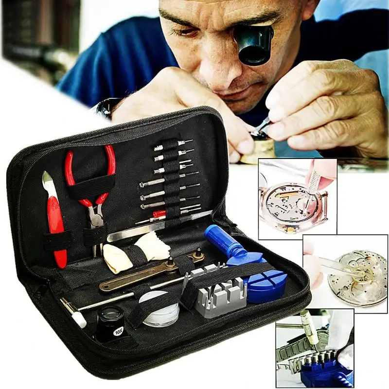 19pcs Watch Opener Remover Spring Bar Repair Pry Screwdriver Repair Tool Clock Watch Repair Tool Kit Watchmaker Tools Parts
19pcs Watch Opener Remover Spring Bar Repair Pry Screwdriver Repair Tool Clock Watch Repair Tool Kit Watchmaker Tools Parts