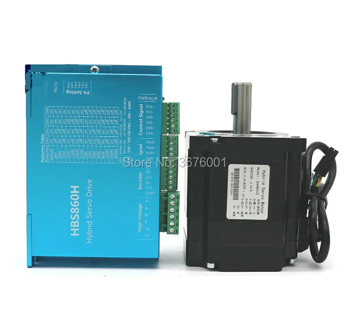Nema34 4.5Nm 86 закрытый петля комплект шагового двигателя гибридный сервопривод HBS860H с