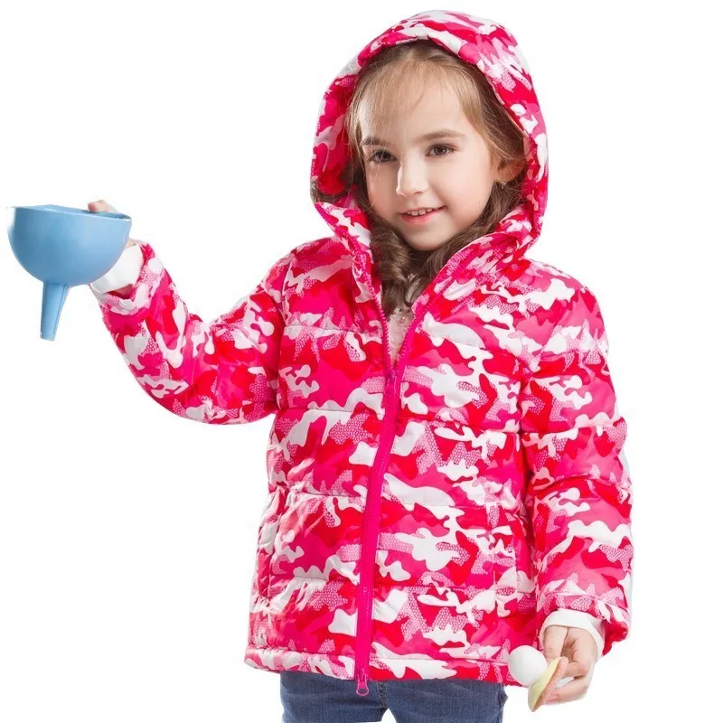Зимняя ветровка утепленные детские пуховики с капюшоном свободная куртка для