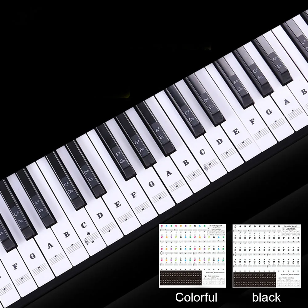 54/61 Keys Label PVC Stave Music Decal Removable Sticker Note Biginners Piano Keyboard
54/61 Keys Label PVC Stave Music Decal Removable Sticker Note Biginners Piano Keyboard