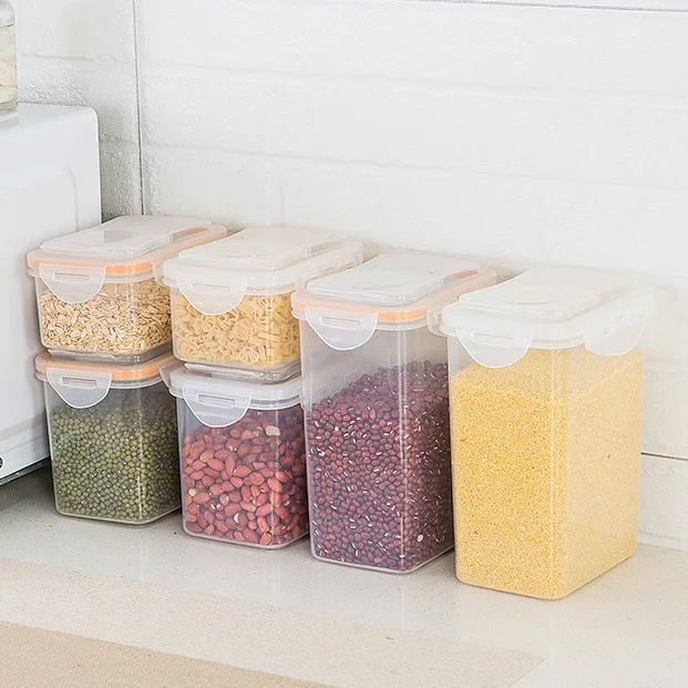 Traditional Department Kitchen Plastic Transparent Sealed Tank Storage Tank Food Square Storage Boxes
Traditional Department Kitchen Plastic Transparent Sealed Tank Storage Tank Food Square Storage Boxes