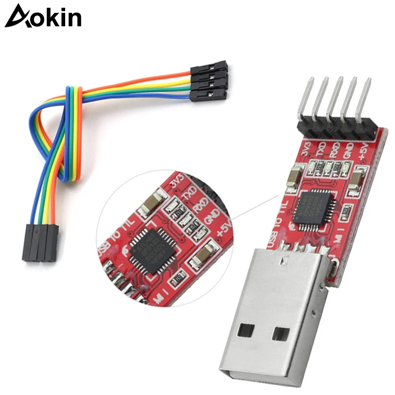 SAMIORE ROBOT CP2102 module USB to TTL serial UART STC download cable PL2303 Super Brush line upgrade
SAMIORE ROBOT CP2102 module USB to TTL serial UART STC download cable PL2303 Super Brush line upgrade