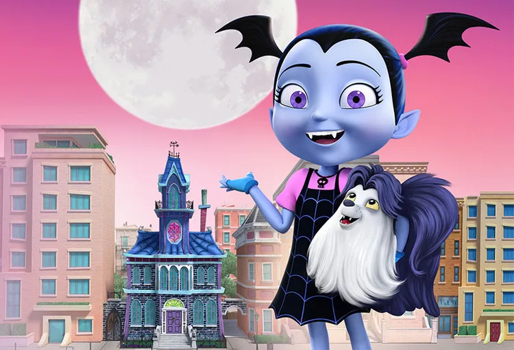 Здание круглая луна здание Junior vampyrina фотография Фон девушки день рождения