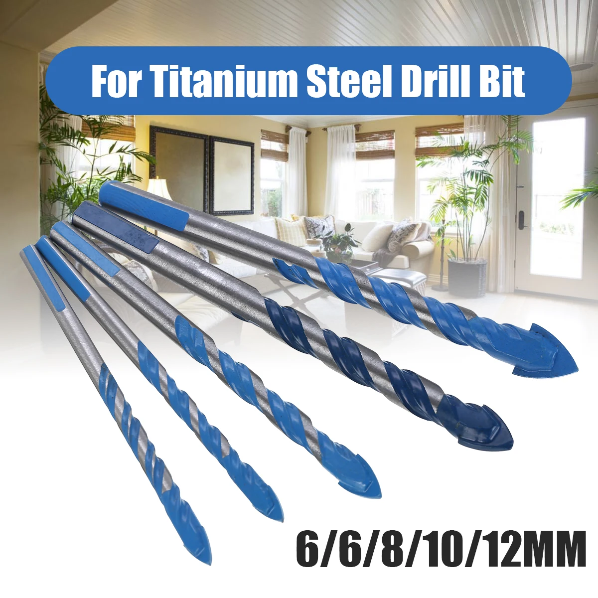 6/6/8/10/12mm Titanium Steel Drill Bit Anti-slip Concrete Wall Woodworking Drill Tool Set Electric Drill Accessories
6/6/8/10/12mm Titanium Steel Drill Bit Anti-slip Concrete Wall Woodworking Drill Tool Set Electric Drill Accessories