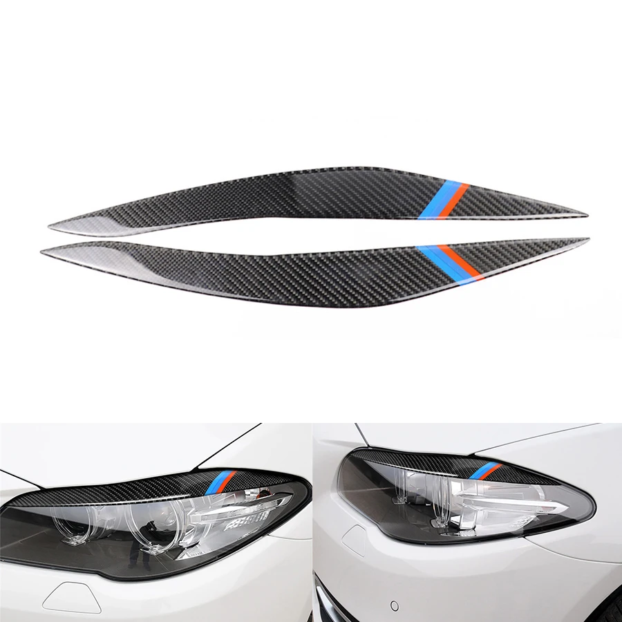 2pcs Carbon Fiber Car Headlights Eyebrows Stickers For BMW F10 5 Series F18 520li 525d 2011-2017
2pcs Carbon Fiber Car Headlights Eyebrows Stickers For BMW F10 5 Series F18 520li 525d 2011-2017