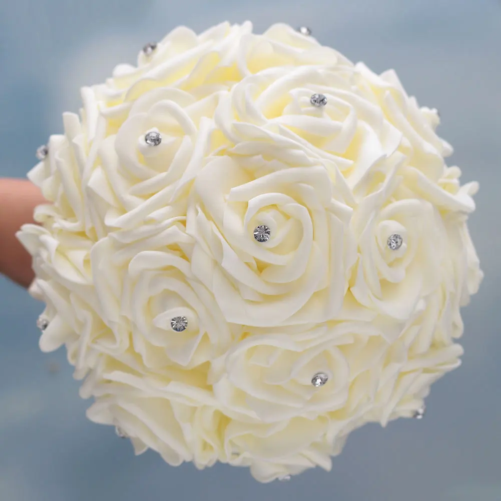 Buque De Noiva Искусственные Свадебные аксессуары букеты Hochzeit Blumenstrauss Свадебный букет