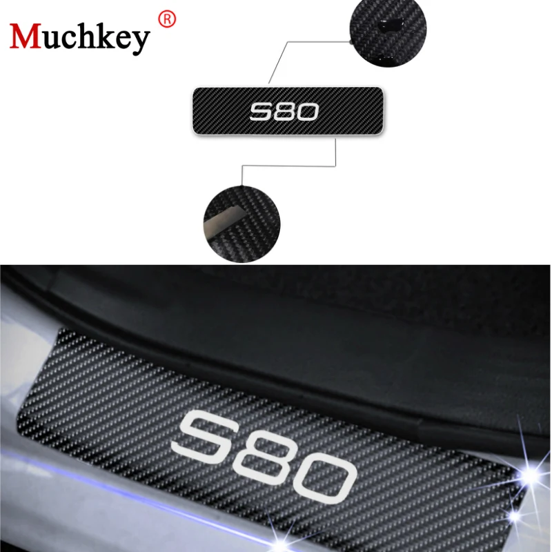For VOLVO S80 Car Door Sill 4D Carbon Fiber Vinyl Sticker Door Step Protector Scuff Plate Stickers Car Styling Auto Part 4Pcs
For VOLVO S80 Car Door Sill 4D Carbon Fiber Vinyl Sticker Door Step Protector Scuff Plate Stickers Car Styling Auto Part 4Pcs