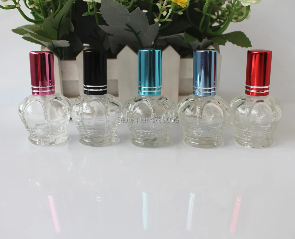 10/30pcs 15ml Portable Glass Refillable Perfume Bottle With Spray Empty Cosmetic Containers Atomizer Travel Accessories | Красота и