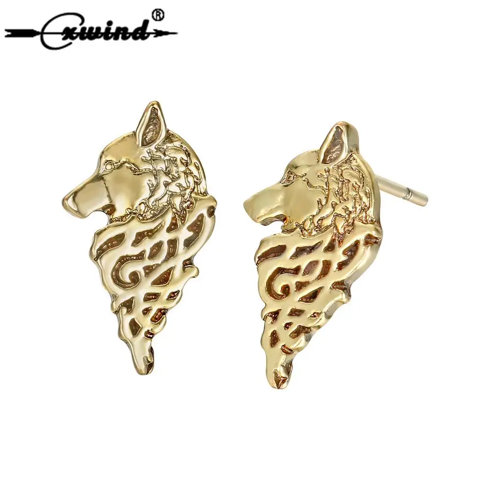 Cxwind Antique Nordic Studs Earrings Fashion Animals Viking Wolf Ear Studs Earrings Women Men Piercing Jewelry brincos
Cxwind Antique Nordic Studs Earrings Fashion Animals Viking Wolf Ear Studs Earrings Women Men Piercing Jewelry brincos