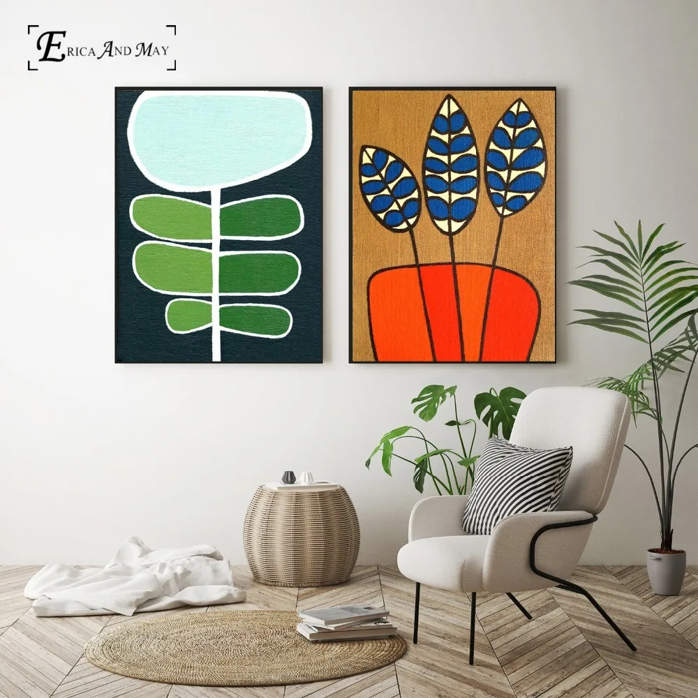 Nursery Simple Plants Abstract Vintage Poster Prints Oil Painting On Canvas Wall Art Murals Pictures For Living Room Decoration
Nursery Simple Plants Abstract Vintage Poster Prints Oil Painting On Canvas Wall Art Murals Pictures For Living Room Decoration