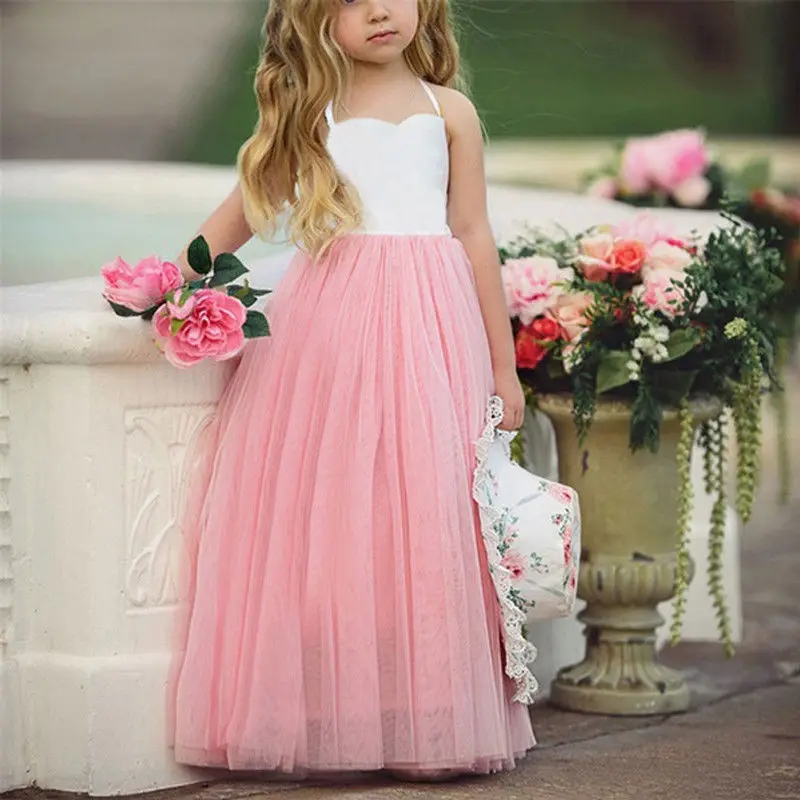 2019 Emmababy Cute 2-7Y Baby Girl Dress Princess Wedding Party Prom Birthday Tutu Dresses | Детская одежда и обувь